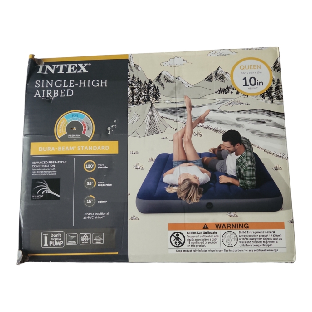CAMPING SEASON IS HERE QUEEN‎ AIR MATTRESS NEW